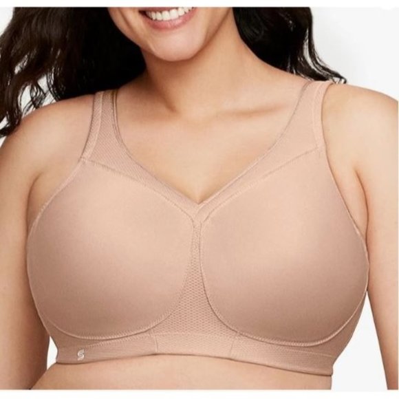 Glamorise Women's 46C Full Figure MagicLift Seamless Wirefree Sports Bra #1006 - Picture 1 of 5